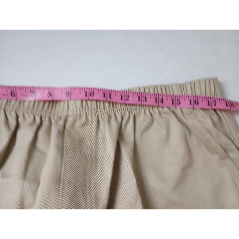Vintage White Stag Women Pants Petite 18 Pull Up Tan